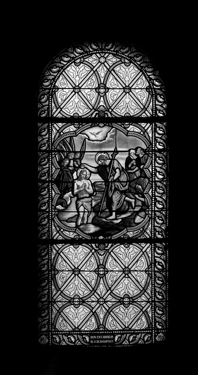 Ensemble de 6 verrières : Scènes de la vie de saint Jean-Baptiste (baies 5 à 10)