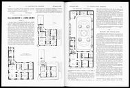 Plan de la maison du Dr Cayre, Antoine et fils architectes, La Construction Moderne, 1908, pp. 150-151.