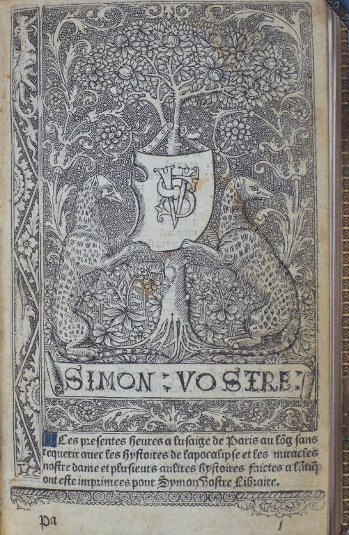 Livre d'heures à l'usage de Paris