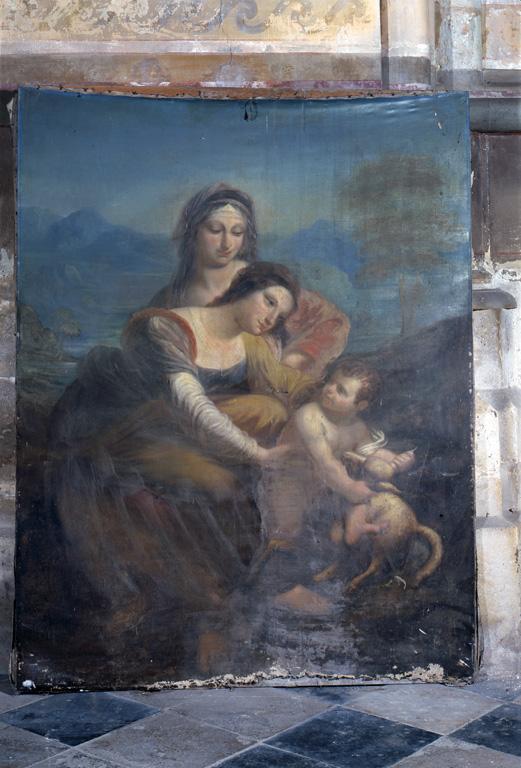 Tableau : La Vierge, l'Enfant Jésus et sainte Anne