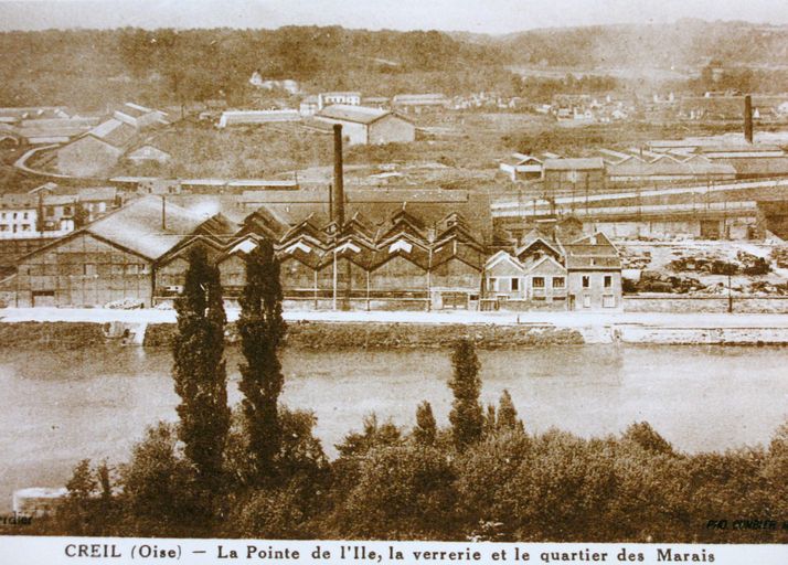 Ancienne verrerie de la Société des Verreries de l'Oise, puis usine de construction mécanique Somenor (Société Métallurgique du Nord)