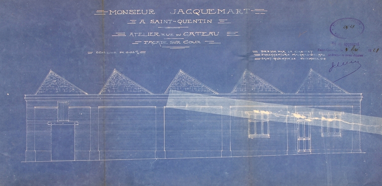 Ancienne broderie mécanique Lefèvre, broderie et dentelle mécaniques Jacquemart, actuellement usine de matériel électrique industriel SEIBO