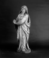 Ensemble de 2 statues : Vierge, saint Jean l'Evangéliste (en pendant)