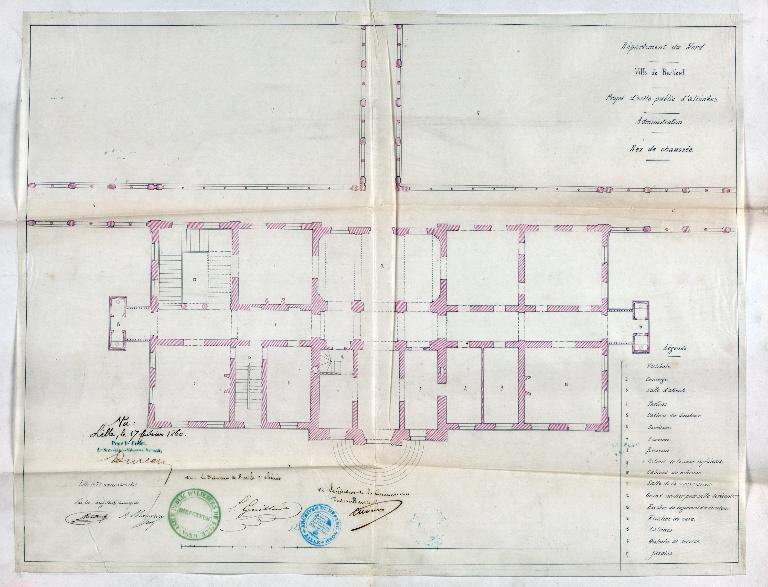 Ancien asile d'aliénés, puis hôpital psychiatrique, puis centre hospitalier spécialisé (CHS), dit établissement public de santé mentale des Flandres