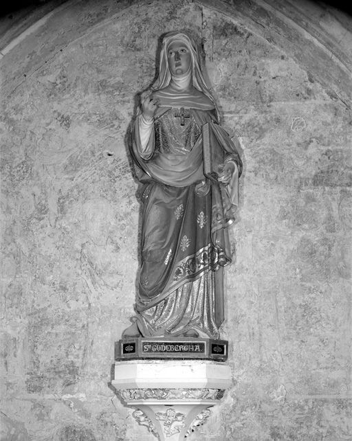 Statue (grandeur nature) : sainte Godeberthe