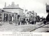 Les immeubles sinistrés de la rue Gambetta laisseront la place après 1918 à plusieurs usines de transformation des métaux (AC Creil ; fonds local).