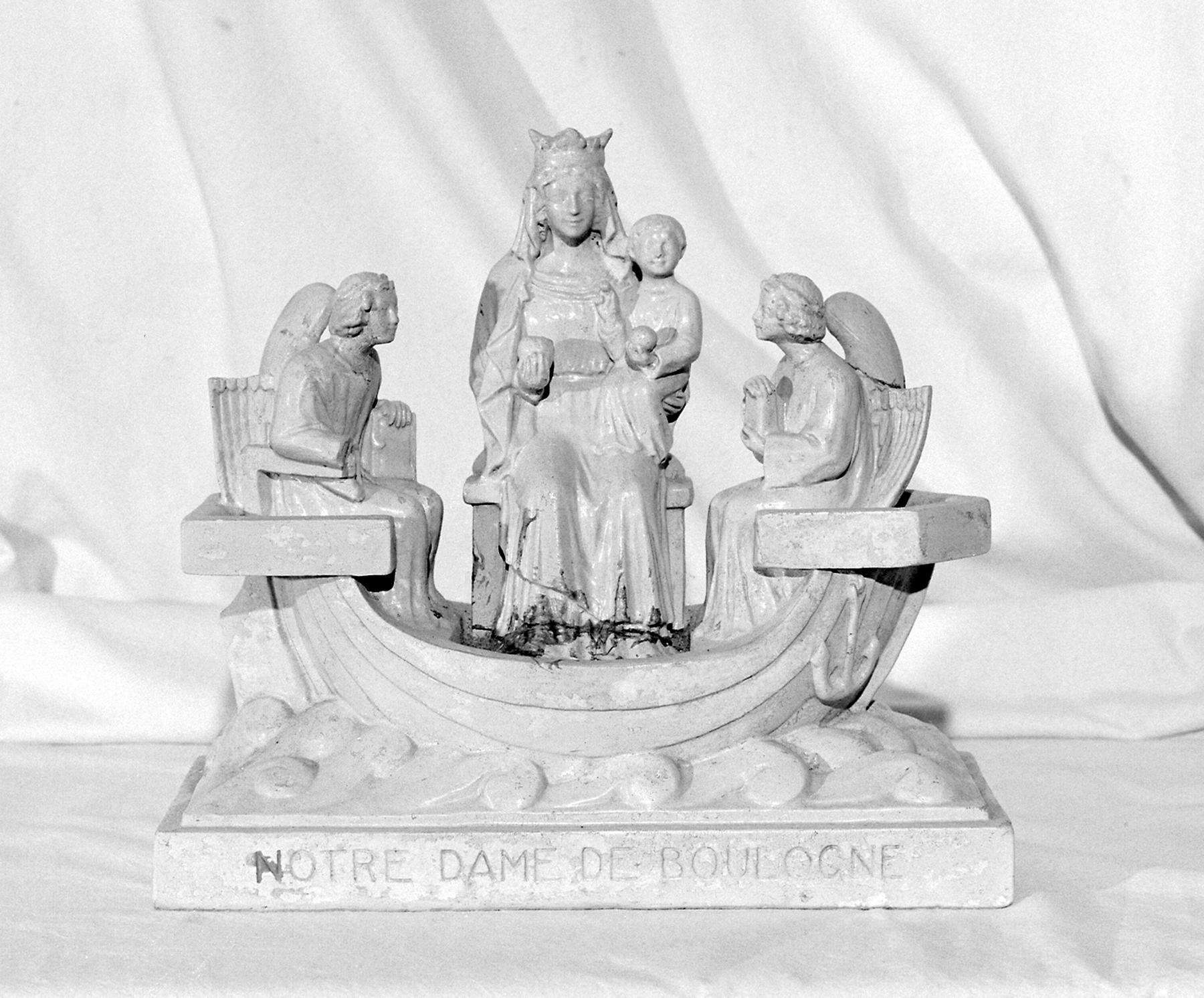 Groupe sculpté (statuette) : Notre-Dame de Boulogne