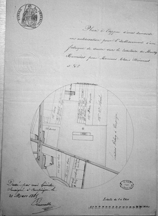 Ancienne sucrerie de betteraves et distillerie d'alcool Stievenart et Cie, puis SA Sucrière de Monchy, puis Béghin Say (vestiges)