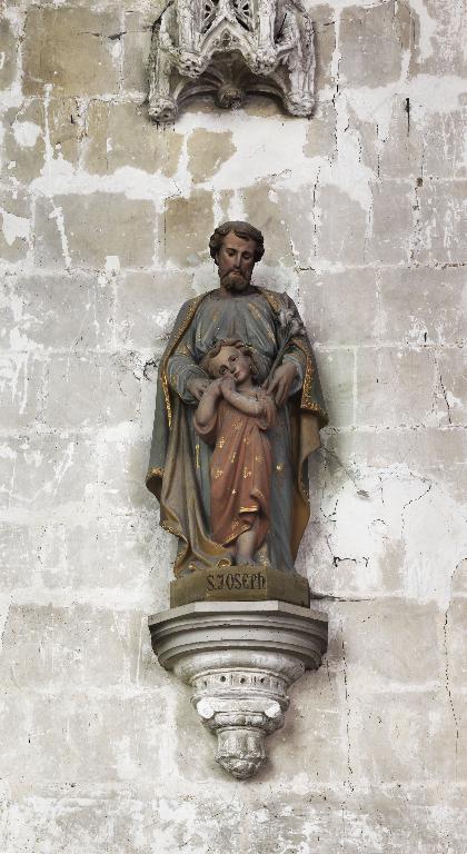 Statue : Saint Joseph et l'Enfant jésus
