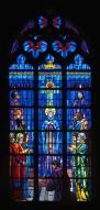 Verrière (vitrail tableau) de style Art déco : la Pentecôte (baie 9)