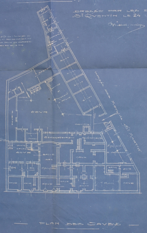 Ancienne minoterie Charles Watelle, puis Danjou et Millot ou Moulins Saint-Martin, puis Grands Moulins de Saint-Quentin