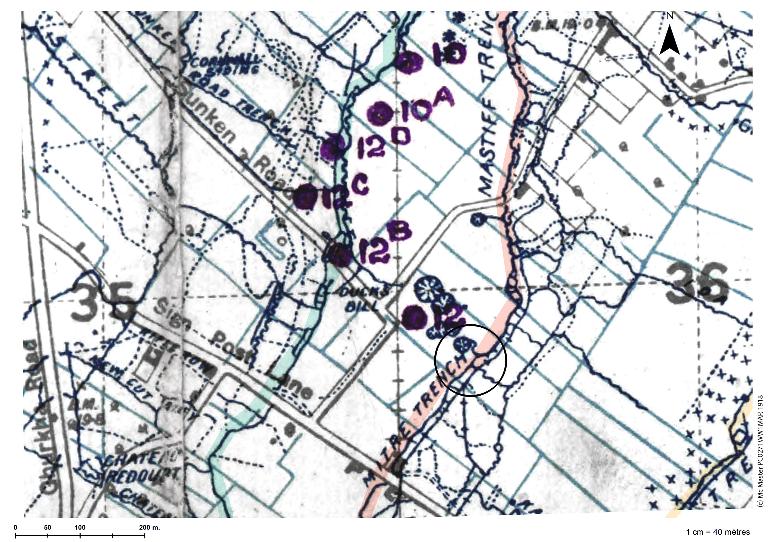 Ensemble de 2 casemates à personnel 256 et 257