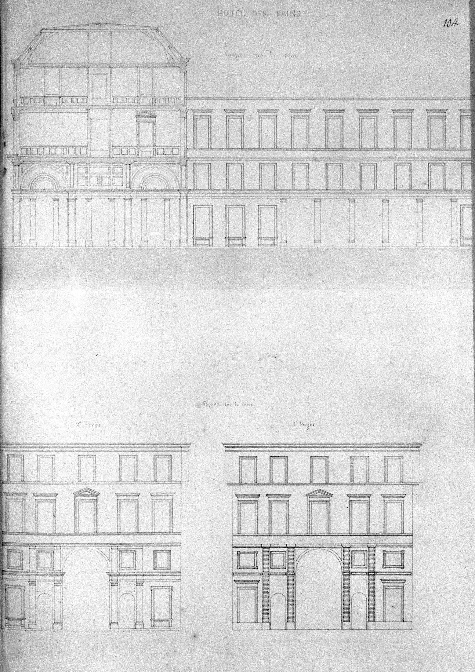 hôtel de voyageurs dit Hôtel des Bains (détruit)