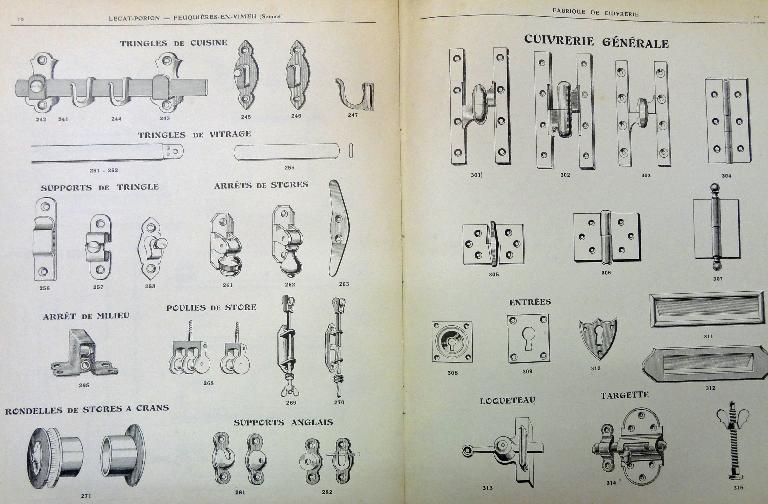 Ancienne serrurerie Parise, puis Lacotte et fonderie Caron, devenue usine de petite métallurgie Lecat Porion, aujourd'hui Atelier de Bobinage du Vimeu