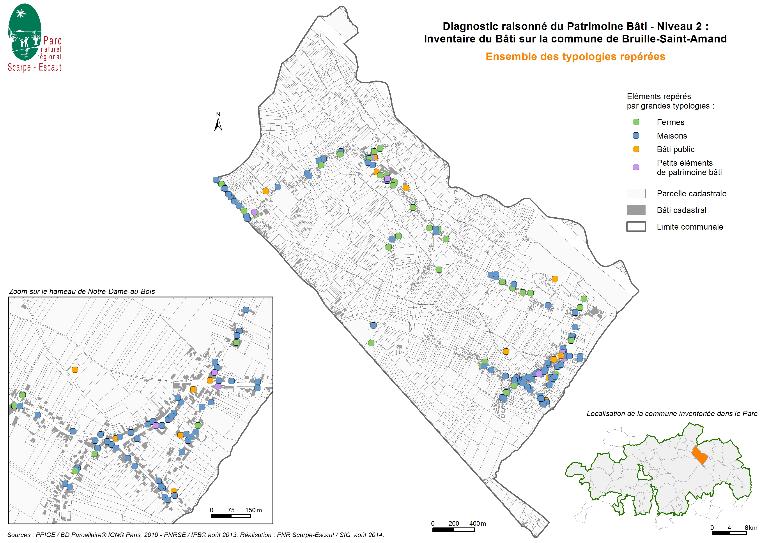 Le territoire communal de Bruille-Saint-Amand