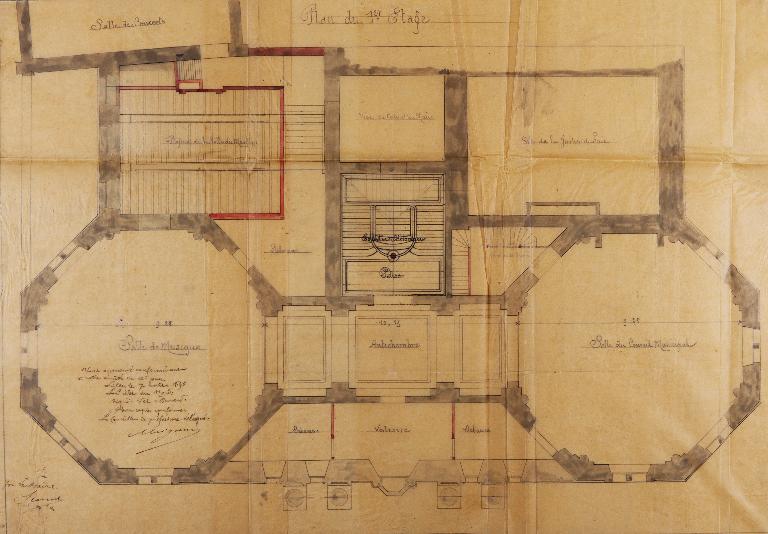 Ancienne porterie de l'abbaye Saint-Amand, devenu échevinage, puis maison commune et bibliothèque, actuellement annexe de la mairie