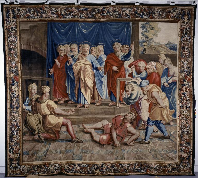 Pièce murale : La Mort d'Ananias