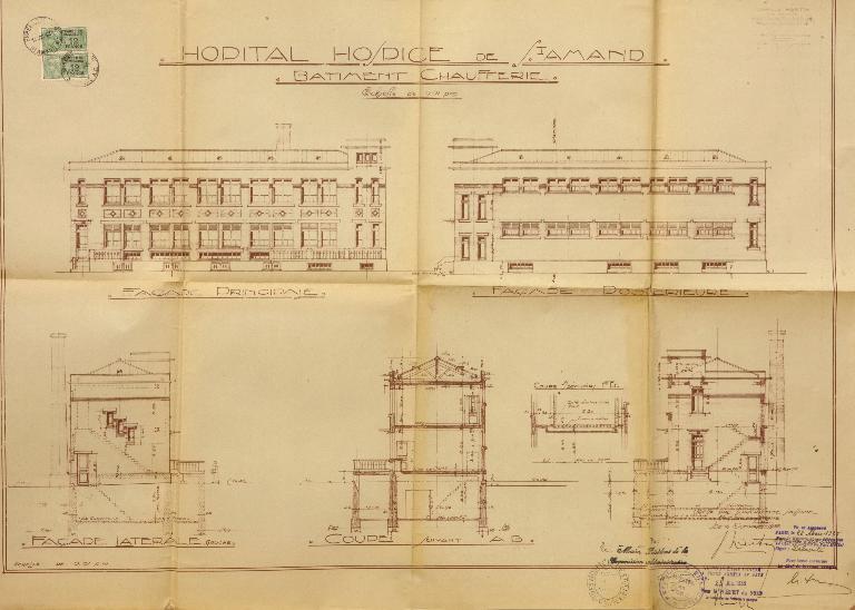 Hôpital, hospice, puis maternité, pouponnière et crèche, actuellement centre hospitalier