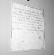 Plaque commémorative de William Dalton
