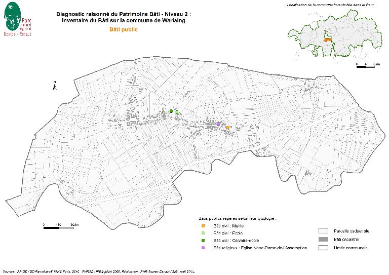 Le territoire communal de Warlaing