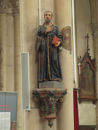Statue, console d'architecture : saint Jacques