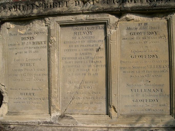 Enclos funéraire des familles Bibet-Denis et Geoffroy