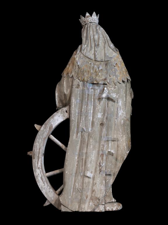 Statue (demi-nature) : sainte Catherine d'Alexandrie