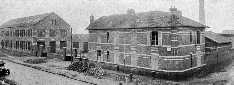Ancienne broderie mécanique et tissage de coton Adolphe Trèves fils, Tissage Albris, usine de produit textile non tissé Trémois