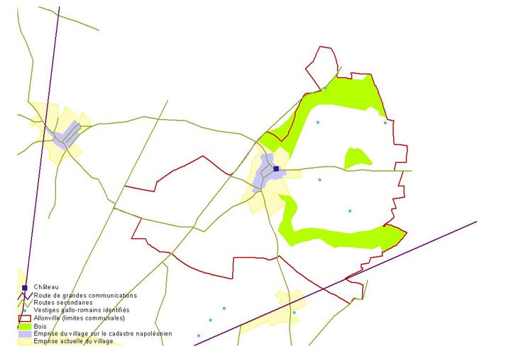 Le territoire communal d'Allonville