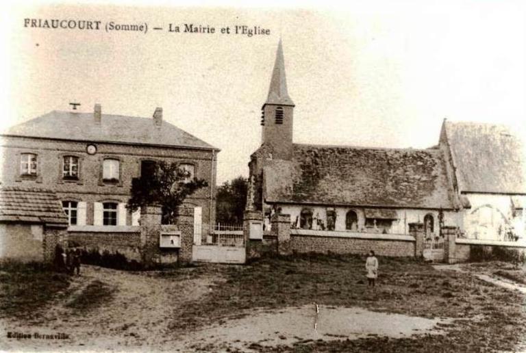 Ancienne école primaire mixte et mairie de Friaucourt (actuellement mairie)