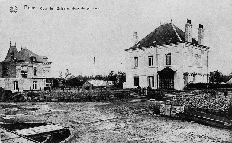 Ancienne conserverie Gosse-Delleaux, puis confiturerie de la Thiérache, puis confiturerie Materne, puis confitureries et conserveries européennes, puis Materne-Fruibourg