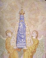 Ensemble de trois tableaux de la chapelle de la Vierge : la Consécration du diocèse de Soissons à Notre-Dame de Liesse