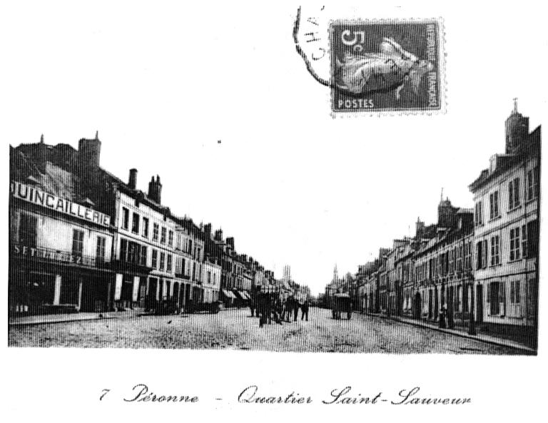 La rue Saint-Sauveur de Péronne