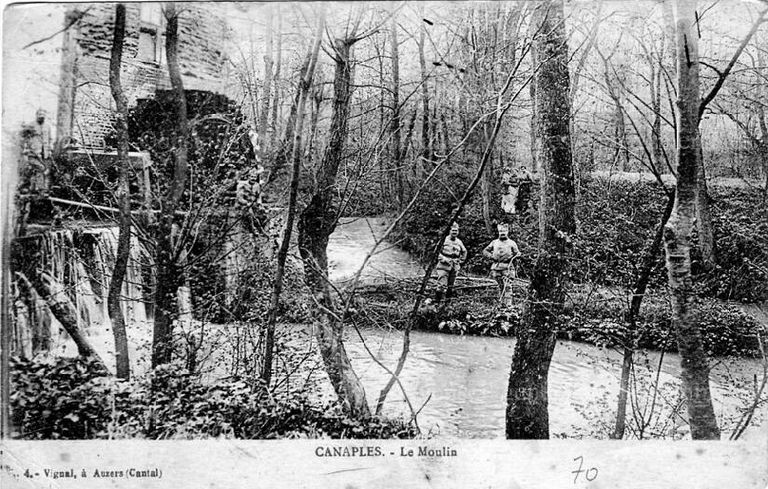 Ancien moulin à blé et à huile de Canaples, puis ferme, devenu usine de petite métallurgie (détruit)