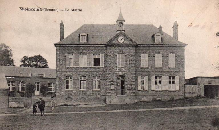 Ancienne primaire école de garçons et mairie de Woincourt (actuelle mairie)