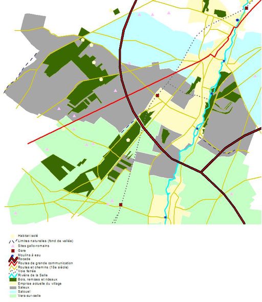 Le territoire communal de Saleux