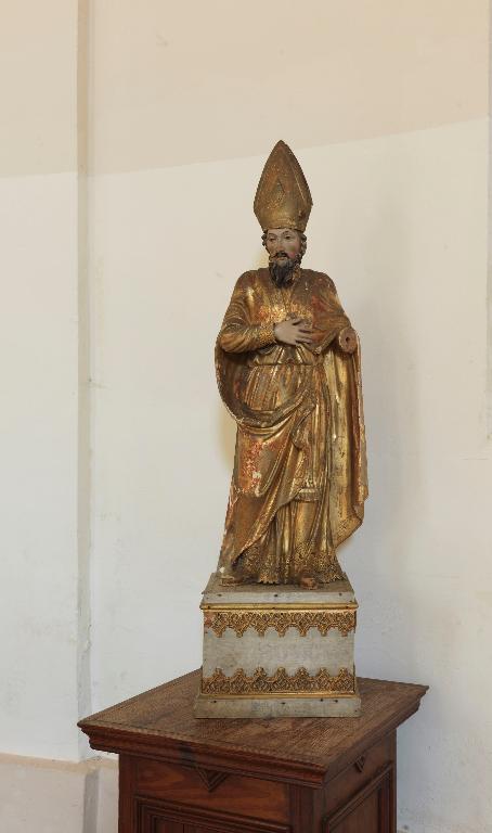 Statue (petite nature) : Saint Léger (?)