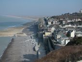 Le front de mer du quartier balnéaire du Bourg-d'Ault