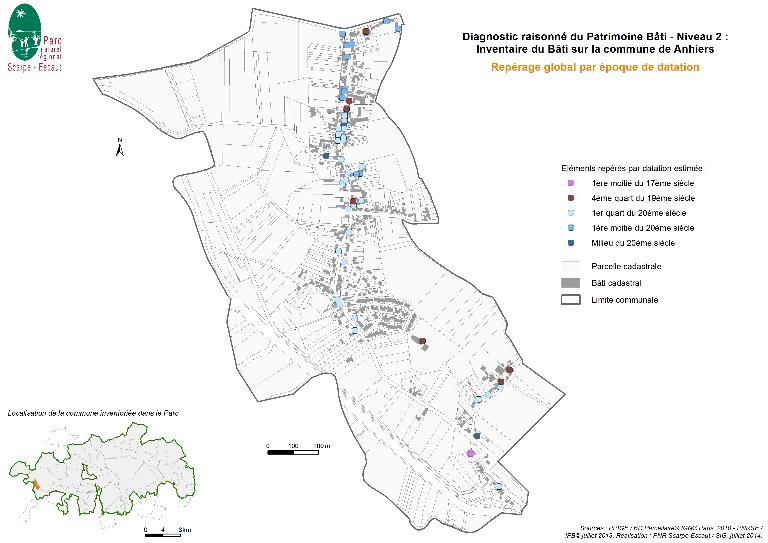 Le territoire communal d'Anhiers