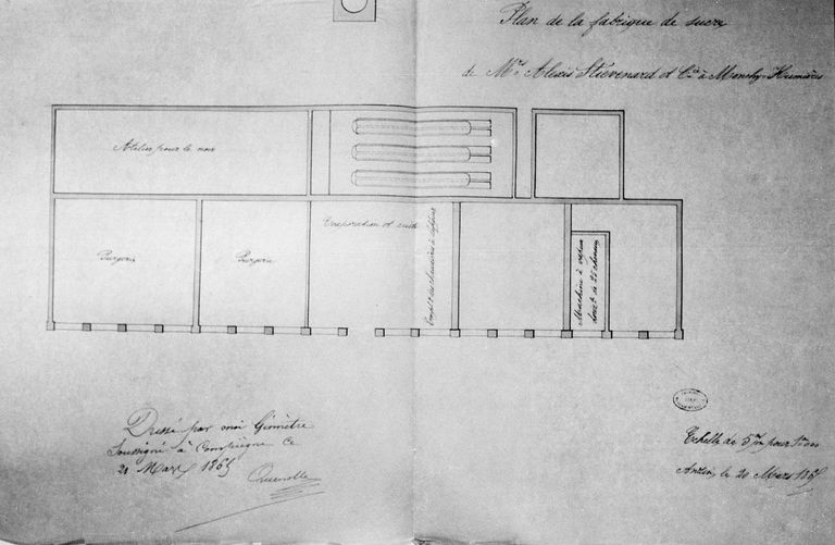 Ancienne sucrerie de betteraves et distillerie d'alcool Stievenart et Cie, puis SA Sucrière de Monchy, puis Béghin Say (vestiges)