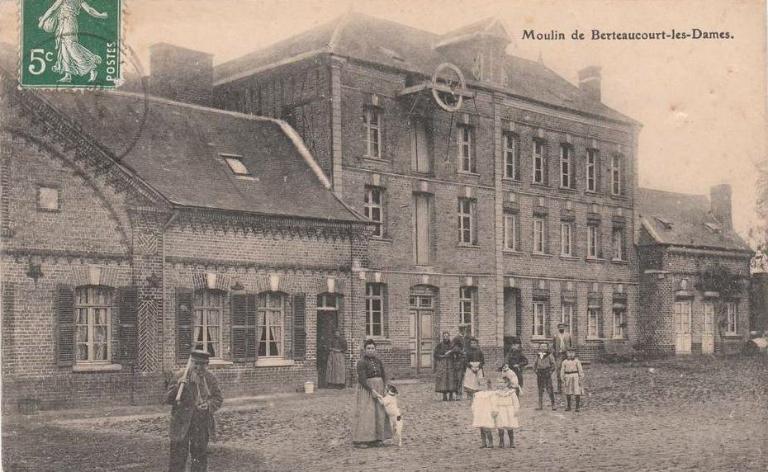 Ancien moulin à blé de l'abbaye de Berteaucourt-les-Dames, devenu minoterie Crépin