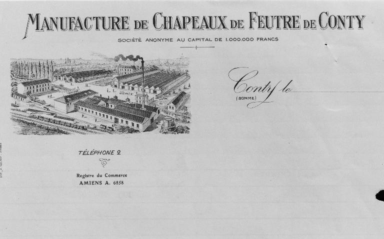 Ancienne usine de papeterie C. Rouillon, puis Dufourmantel, puis Maisonneuve ; puis usine de chapellerie Battersby et Cie ; puis usine d'apprêt des étoffes Texal Enduction