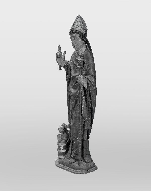 Statue (demi-nature) : saint Nicolas