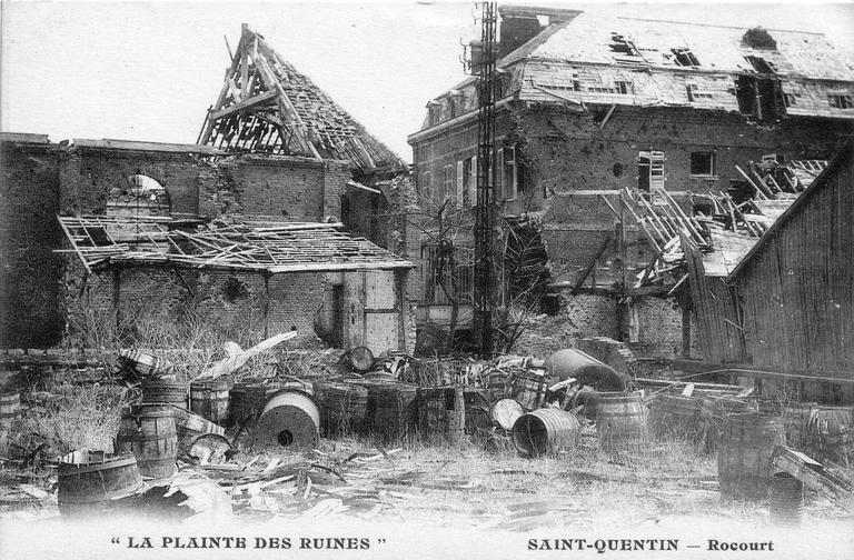 Ancienne usine de Rocourt (distillerie de mélasse et raffinerie Massy-Dècle, puis de l'Union Sucrière de l'Aisne)