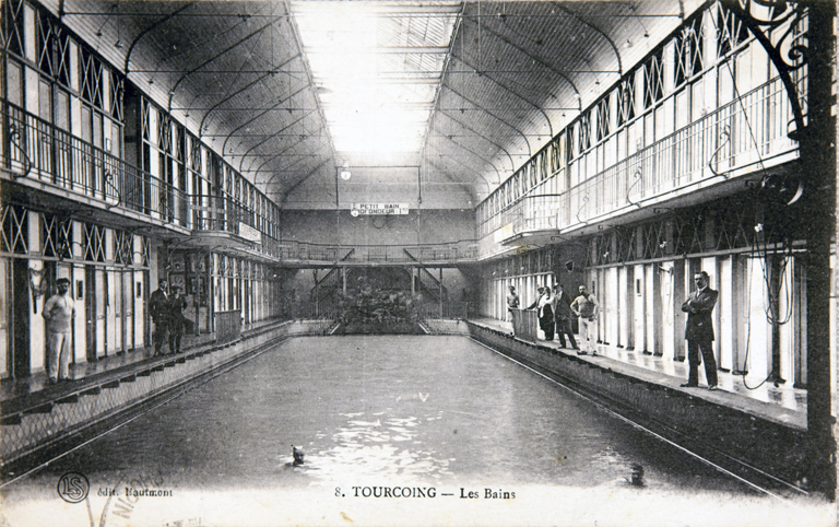 Piscine et bains publics, dits école de natation, actuellement Institut du Monde Arabe-Tourcoing
