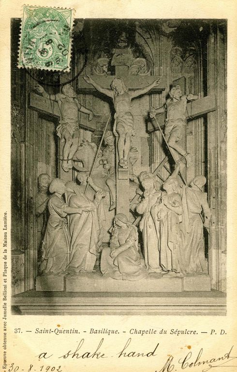 Niche et groupe sculpté : Crucifixion
