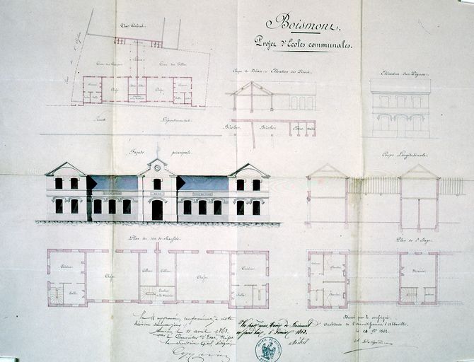 Mairie et école primaire mixte de Boismont