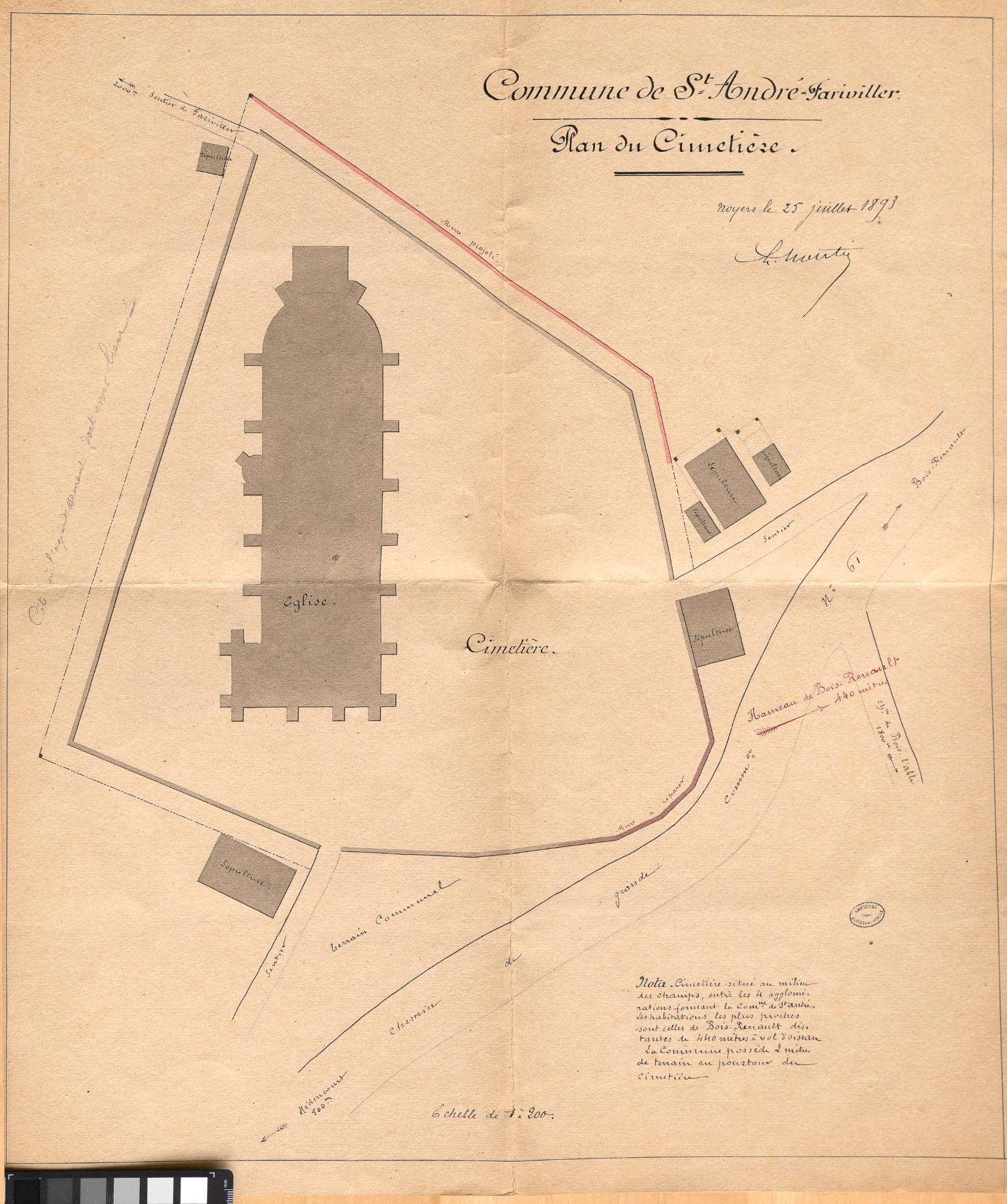 Ancien cimetière paroissial, aujourd'hui communal