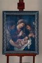 tableau : Marie et deux anges adorant l'Enfant Jésus