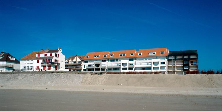 Le front de mer de la station balnéaire de Fort-Mahon-Plage